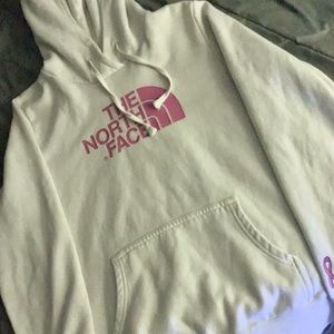 White North Face Hoodie (am)